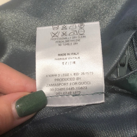 Gucci green/gold Metallic Trouser pants - Picture 9 of 13